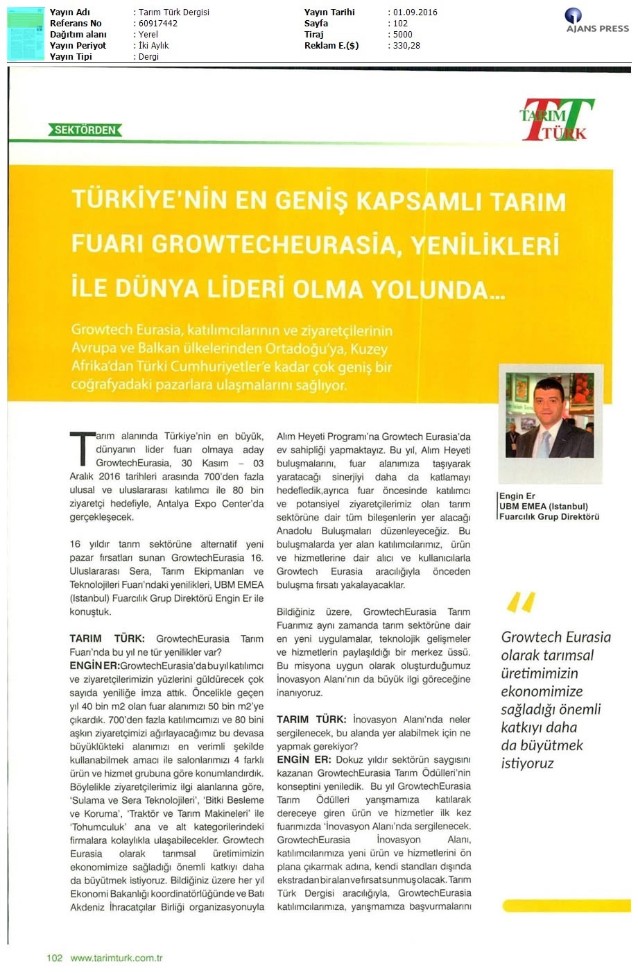 Tarım Türk Dergisi 2