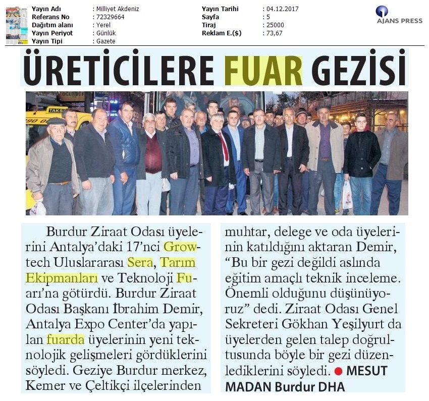 2017 12 04 Milliyet Akdeniz Gazetesi