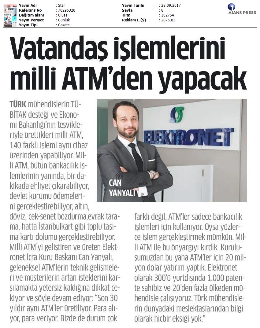 Altınmatik Star Gazetesi 28.09.2017